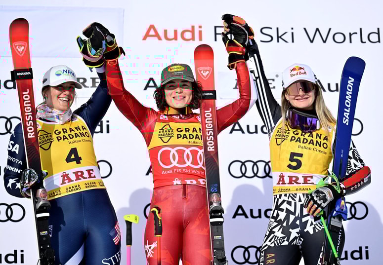 Sedemindvajsetletna Scheib je slavila peto zmago v sezoni in že osvojila mali globus.