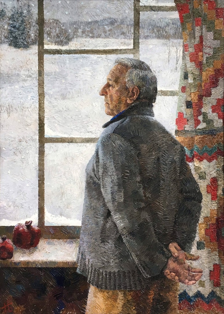 Natasha Bakovic: Zima, 2013, olje na platnu, 110 x 75 cm 