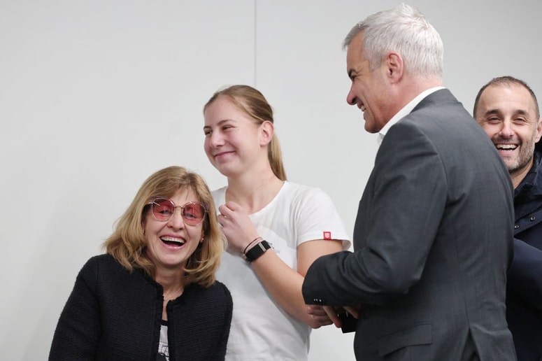 Mima Jaušovec, Alja Senica in Saša Arsenovič so bili pred začetkom turnirja dobro razpoloženi. 