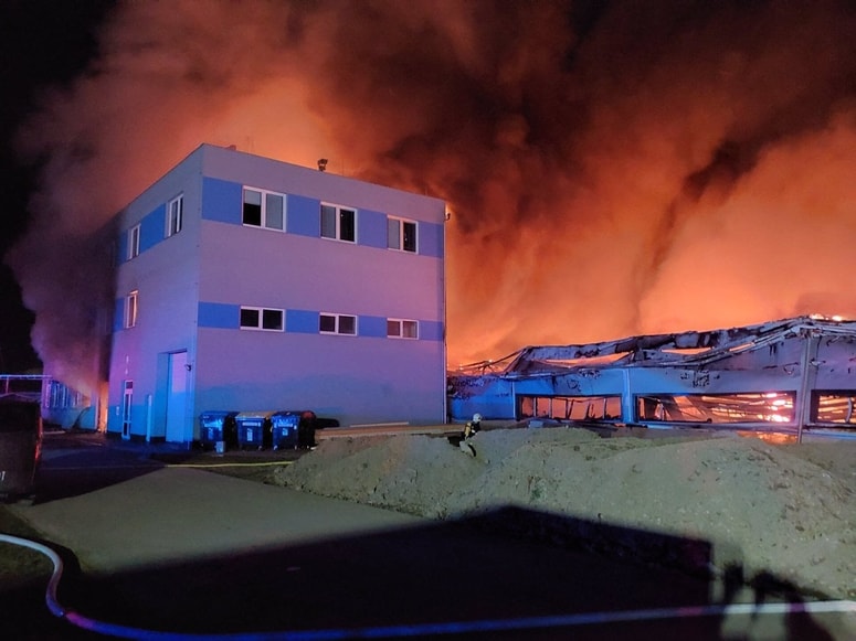 Požar v češki družbi LPP Holding v Pardubicah