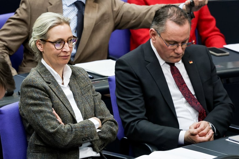 (So)vodja AfD in vodja opozicije v bundestagu Alice Weidel. 