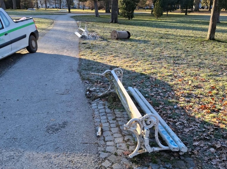 Prizor, kakršne smo zadnje tedne videvali v Mestnem parku. 