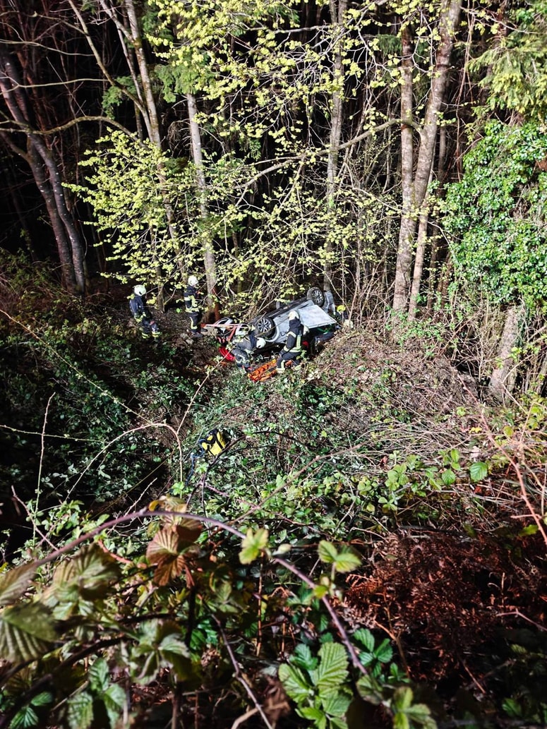 Posledice nesreče na območju Šentruperta