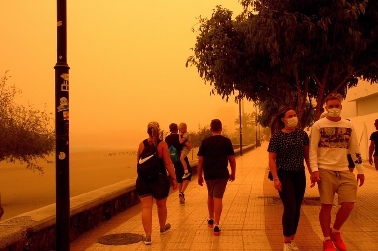 Kalima je na Kanarskih otokih dobra znanka, a včasih udari močneje. 
