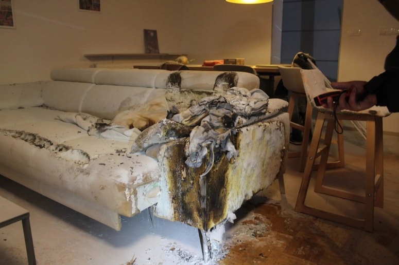 Požar v stanovanju v Krškem