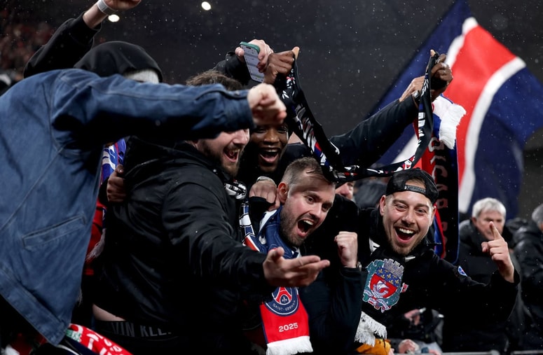 Veselje navijačev PSG 