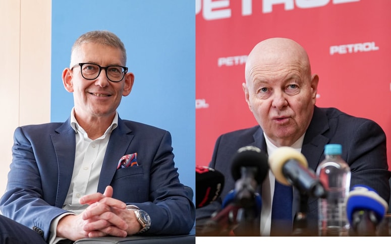 Predsednik uprave SDH Žiga Debeljak in predsednik uprave Petrola Sašo Berger 