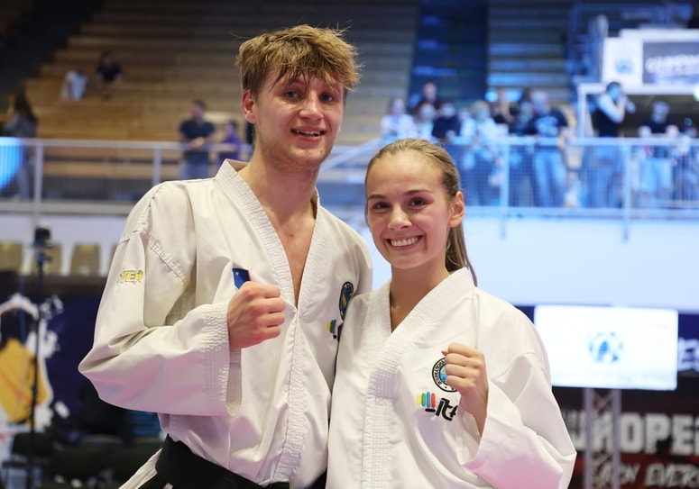 Zlata Mariborčana Žiga Zagoranski in Tyra Barada