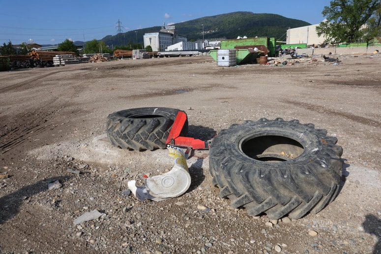 Območje na Taboru, kjer naj bi zgradili objekt za termično izrabo odpadkov