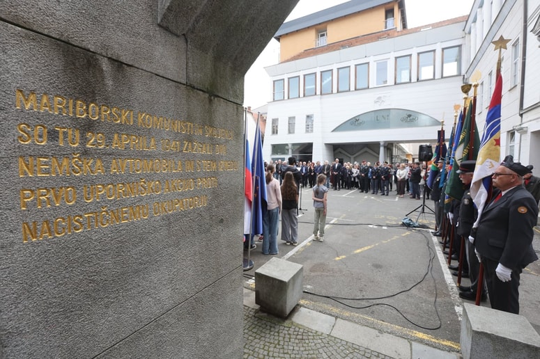 Glavna fotografija članka:(FOTO) Slovesnost v Mariboru: Spomin na pogum, ki je tlakoval pot svobodi