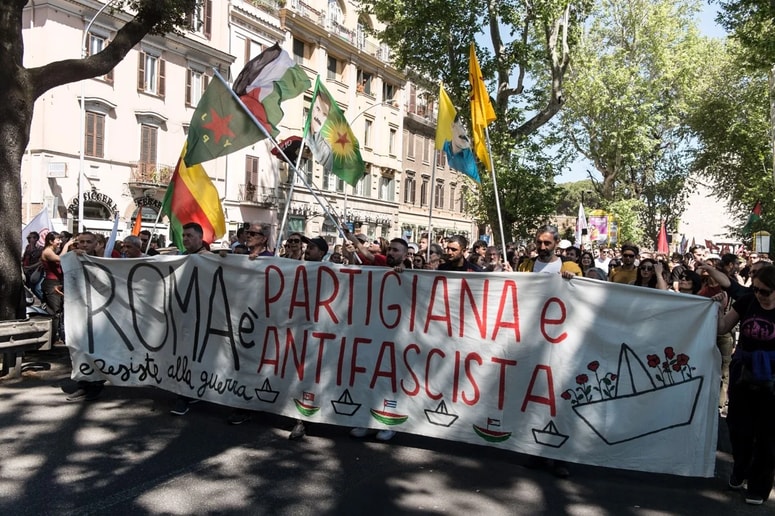 Sobotni shod organizacije ANPI v Rimu 