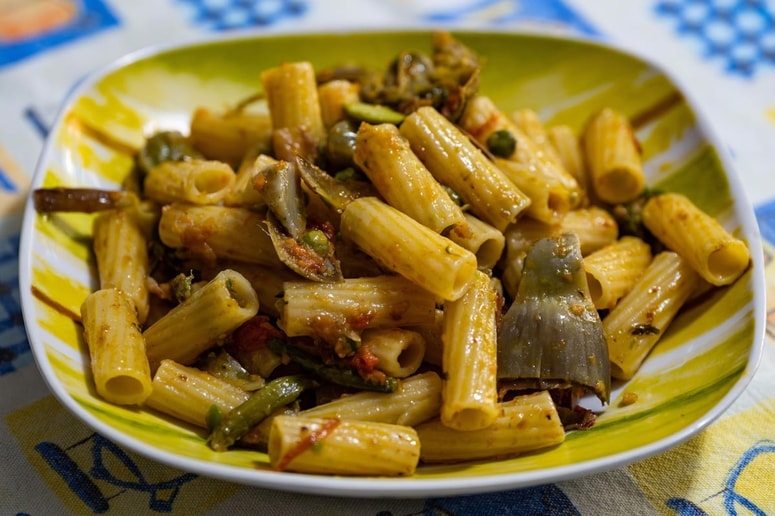 Glavna fotografija članka:(RECEPT) Rigatoni z artičokami