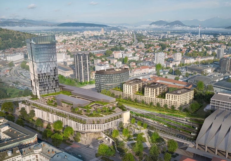 V južnem delu kompleksa Emonika bo zaživel hotel blagovne znamke Eurostars s petimi zvezdicami in 205 sobami.