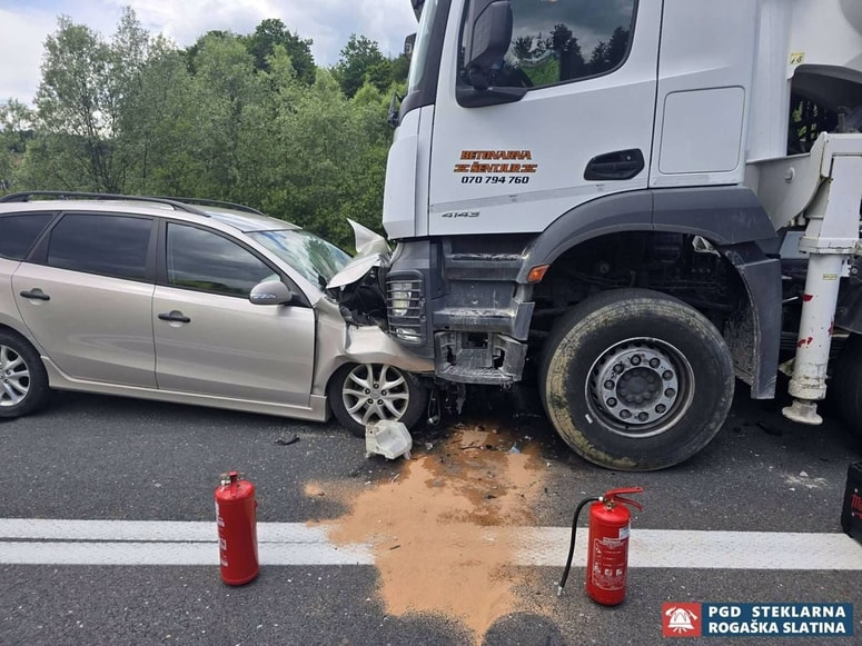 Čelno trčenje v Grobelnem 