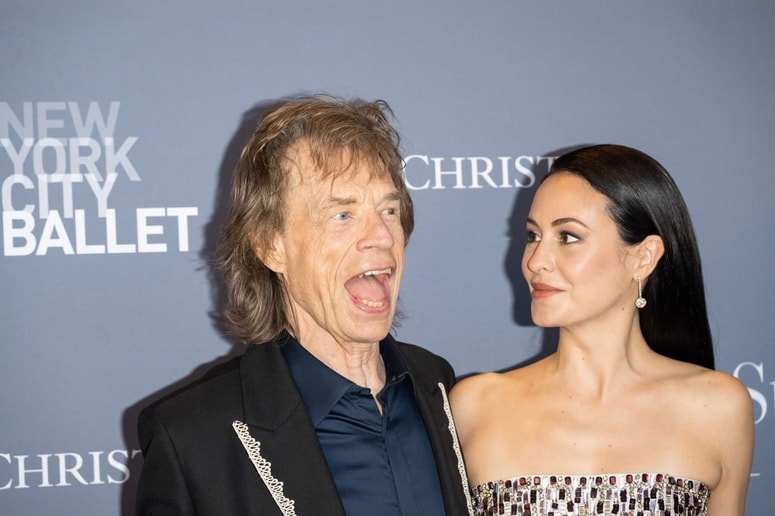 Med udeleženci zabave je bil tudi Mick Jagger. 