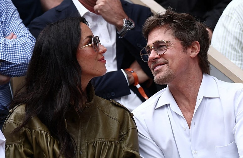 Glavna fotografija članka:(FOTO) Brad Pitt na teniškem turnirju presenetil z redkimi izlivi nežnosti