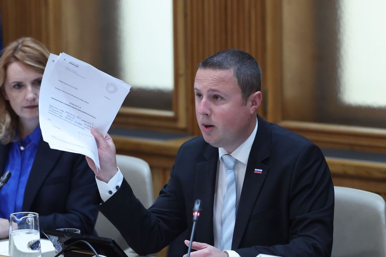 Poslanec SDS Žan Mahnič 