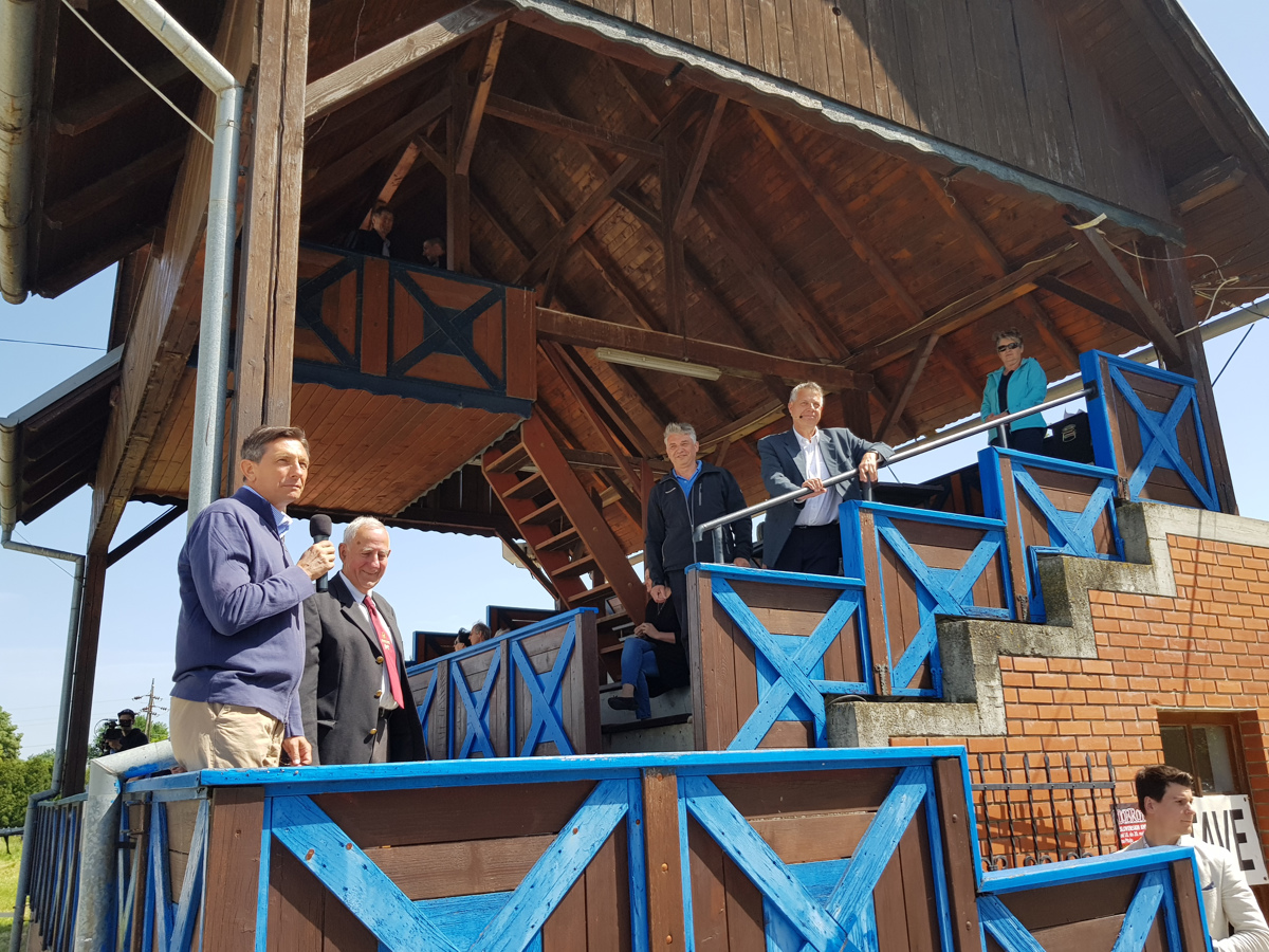 (FOTO) Predsednik Pahor na kasaških igrah v Ljutomeru