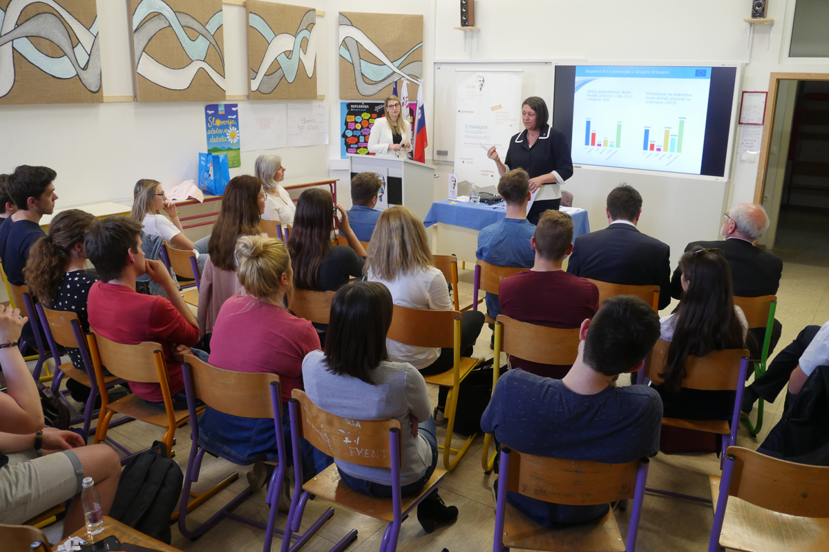 Evropska komisarka Violeta Bulc na ljutomerski Gimnaziji