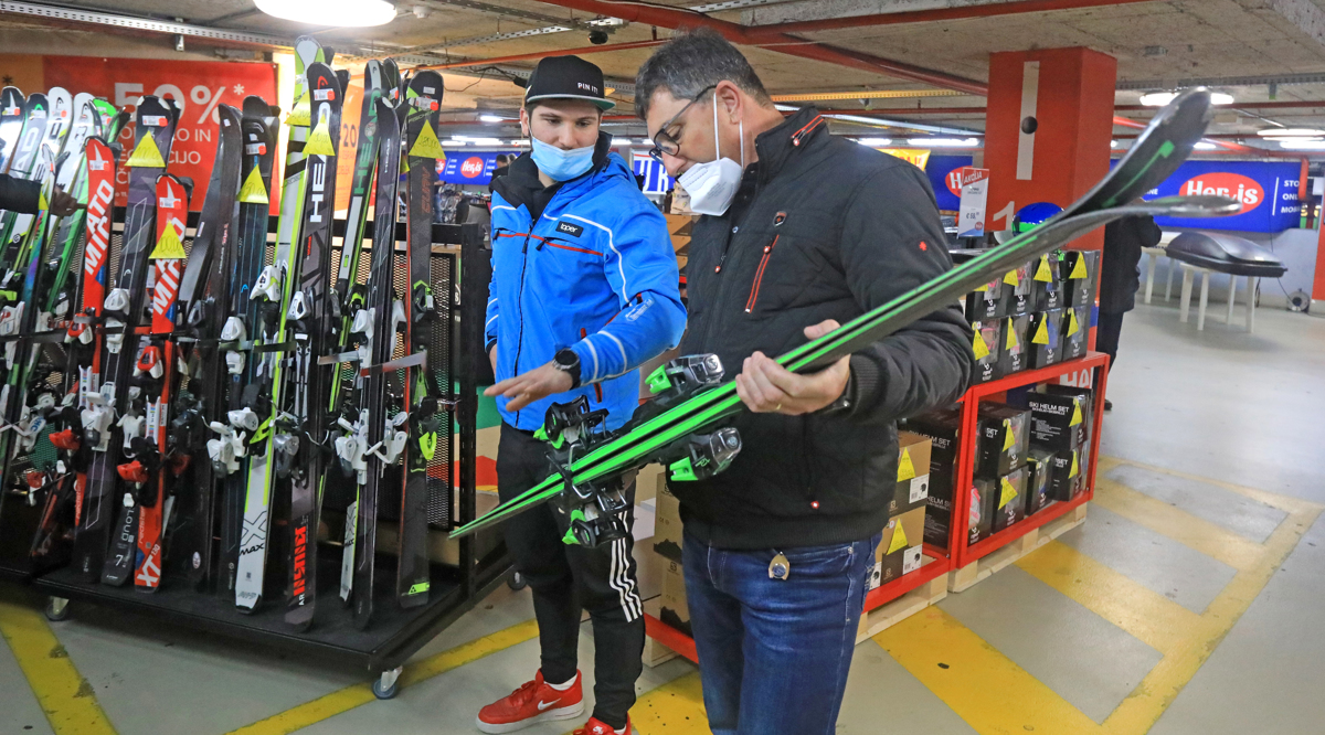 Sejem smučarske opreme v Europarku: Po opremo za aktivno zimo
