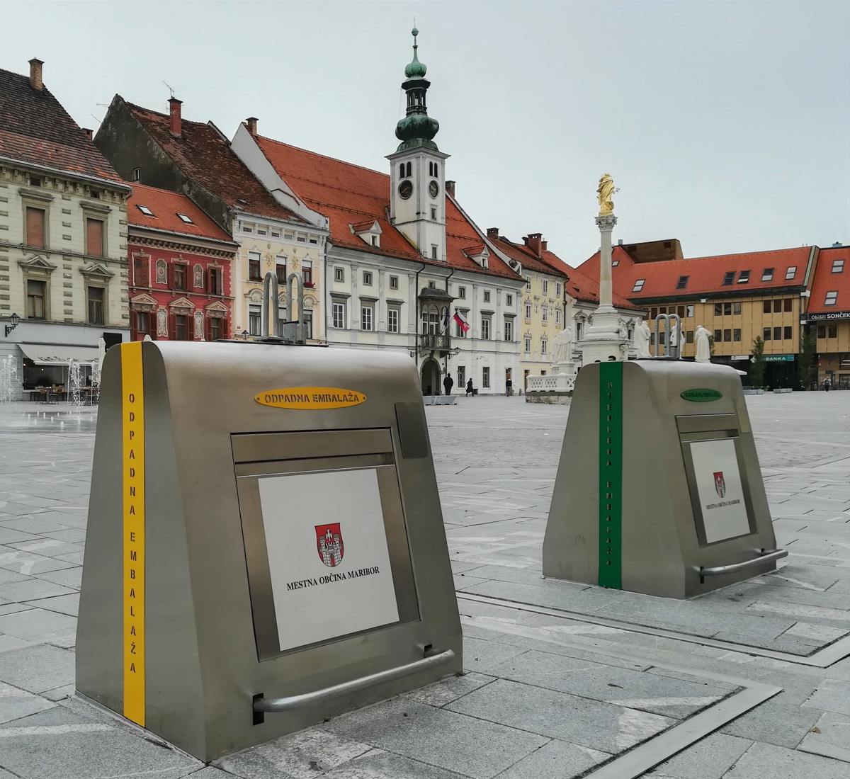 Podzemna zbiralnica odpadkov tudi na Glavnem trgu v Mariboru