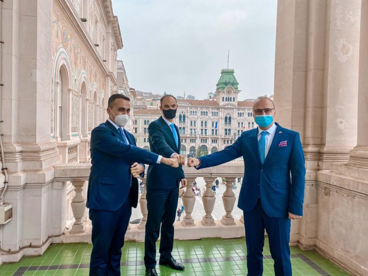 Zunanji ministri Slovenije, Hrvaške in Italije v Trstu brez podpisa skupne izjave