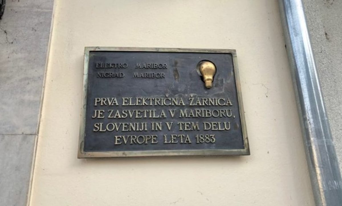 Firbcanje po mestu: Maribor prvi z električno žarnico v tem delu Evrope