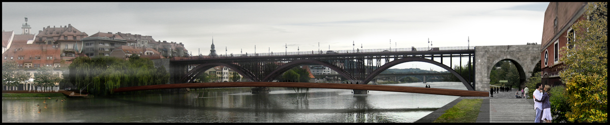 Evropski denar za gradnjo brvi čez Dravo na mariborskem Lentu