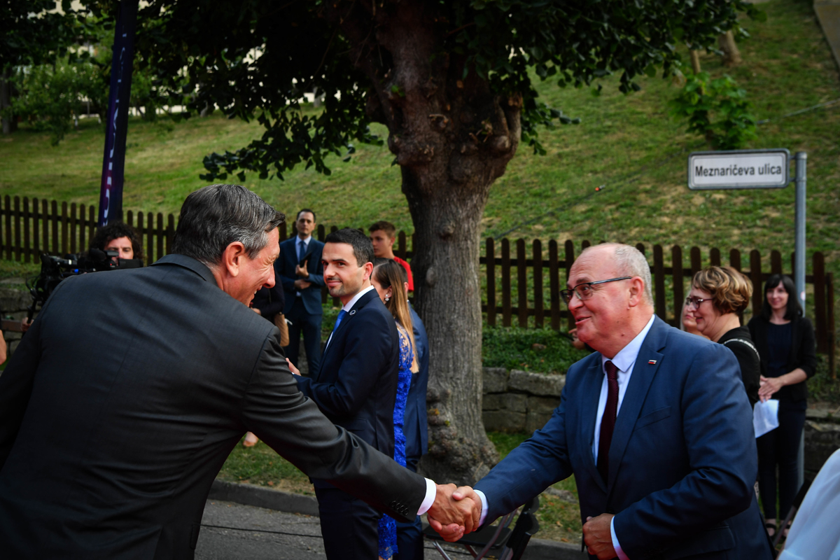 Predsednik Borut Pahor in Jožef Horvat, poslanec NSi.&nbsp;