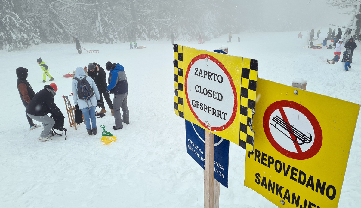 (FOTO) Bellevue in Areh: Zimsko veselje pod svobodnim soncem