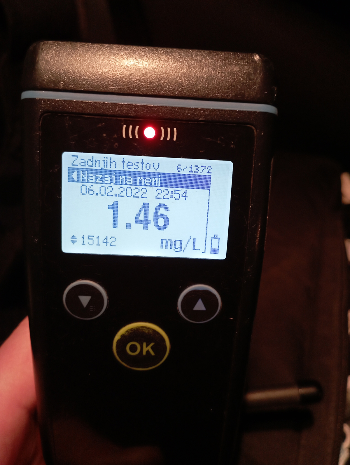 Pri Slovenski Bistrici 44-letnik napihal toliko, da bo njegovo vozniško prejelo sodišče  
