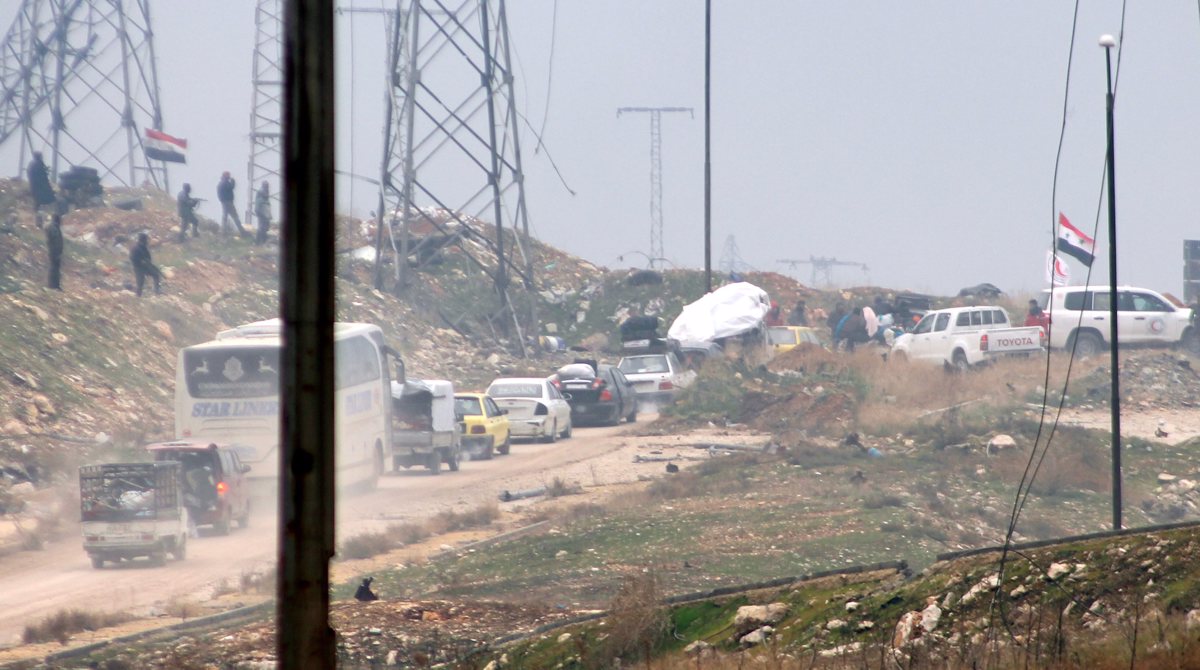 Prvi avtobusi zapuščajo Alep