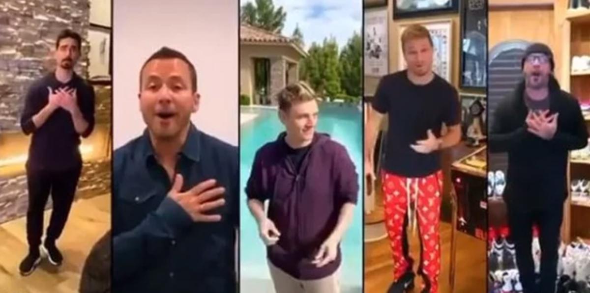 (VIDEO) Člani legendarnih Backstreet Boys so z domov odpeli svojo največjo uspešnico