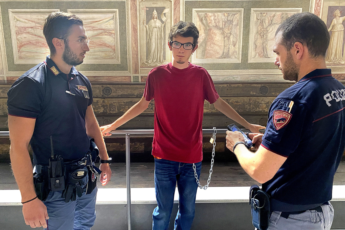 Okoljski aktivisti tudi pri Giottovih freskah