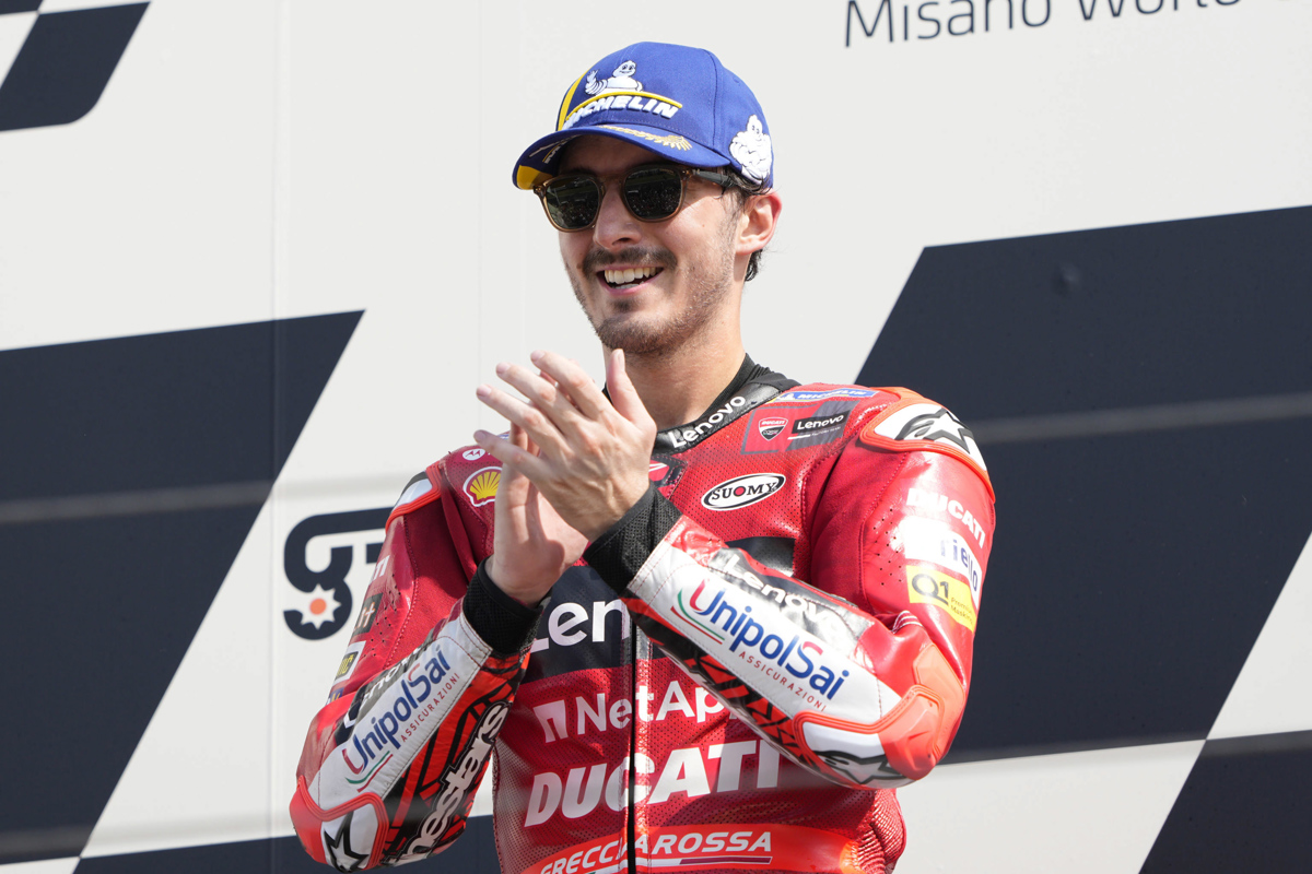 MotoGP: Bagnaia po tesnem zaključku do četrte zaporedne zmage