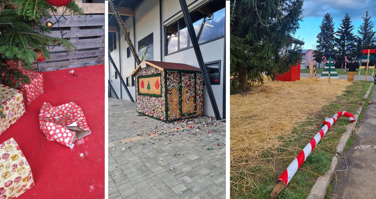 (FOTO) Zaradi nepridipravov se božična vas v Dupleku predčasno poslavlja