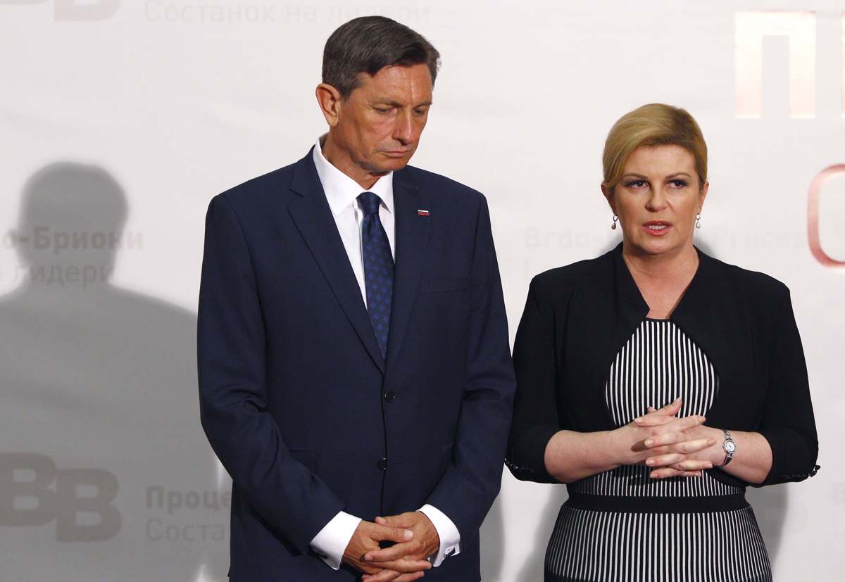 Pahor na neformalnem srečanju z Grabar-Kitarovičevo v Zagrebu