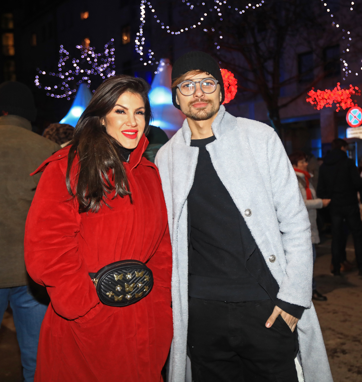 Prijatelja pa tudi uspešna poslovna partnerja. Kim Božič, lastnica prodajaln Allegria, in modni oblikovalec David Hojnik, DH Fashion