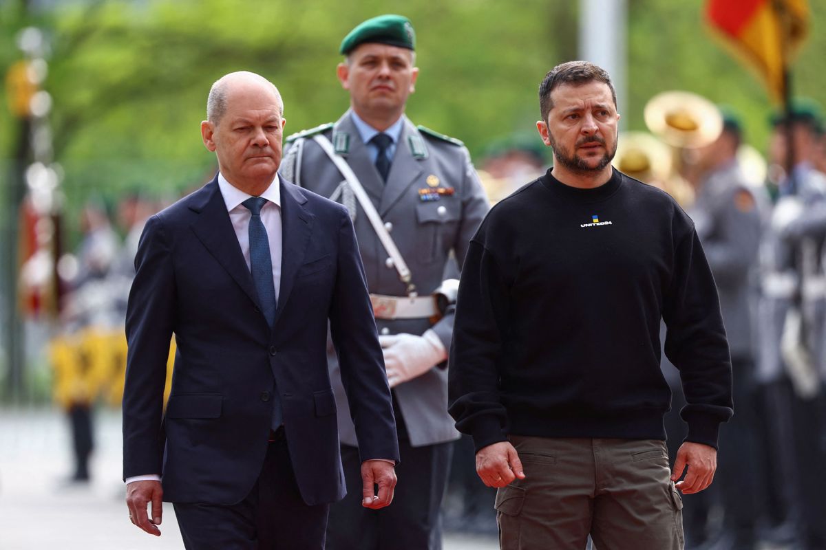 Zelenski se je v Berlinu zahvalil Nemčiji za podporo