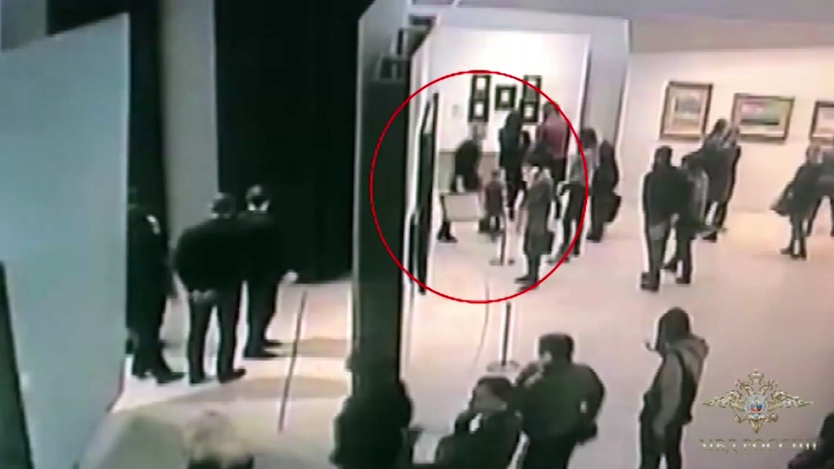 (VIDEO) Med razstavo mirno s stene snel sliko in odkorakal iz galerije
