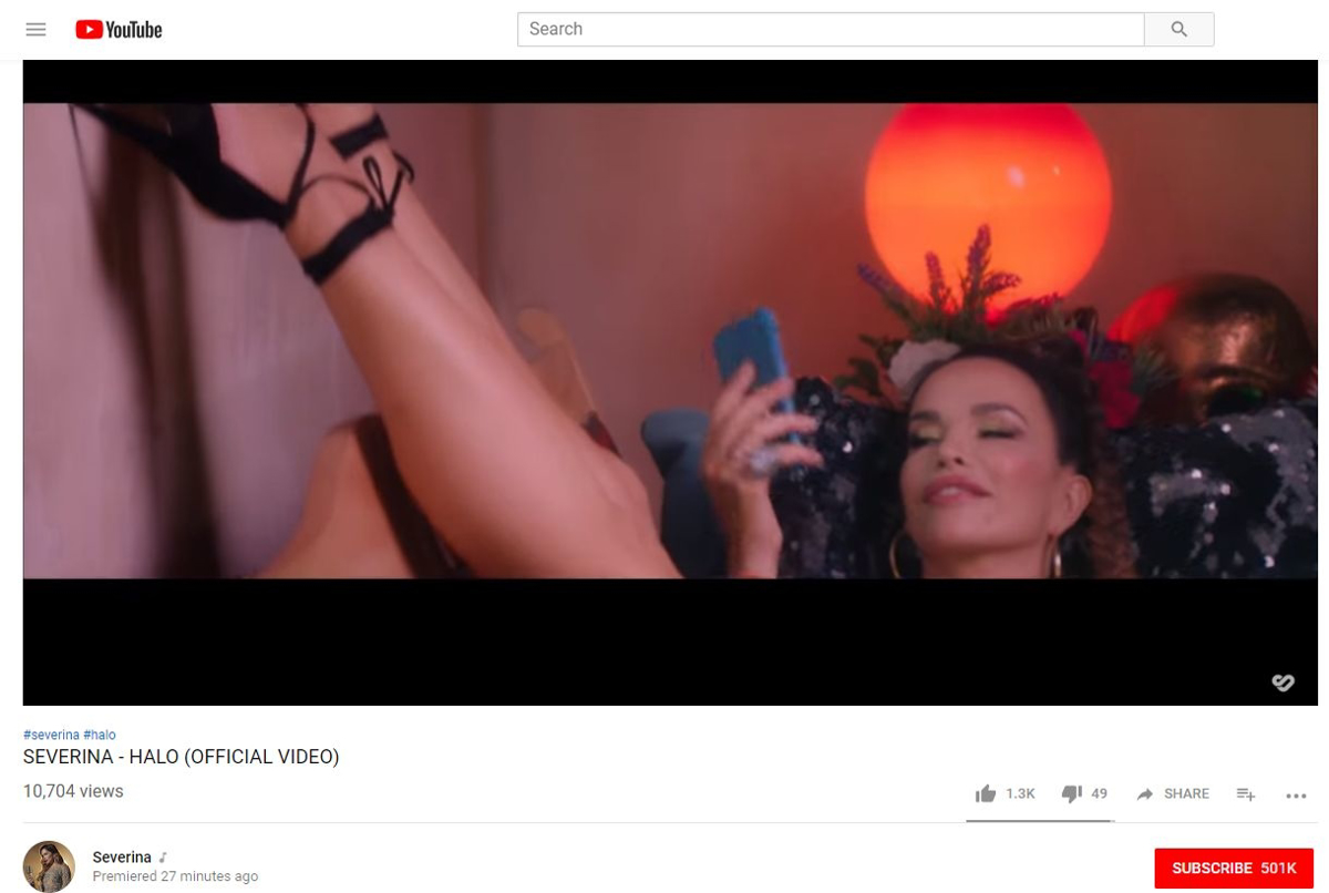 (VIDEO) Severina objavila nov spot, v manj kot pol ure na tisoče ogledov