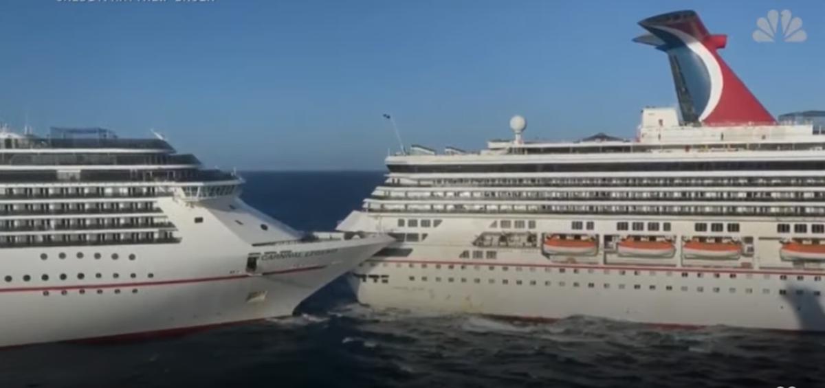 (VIDEO) V pristanišču trčili križarki, šest ljudi poškodovanih