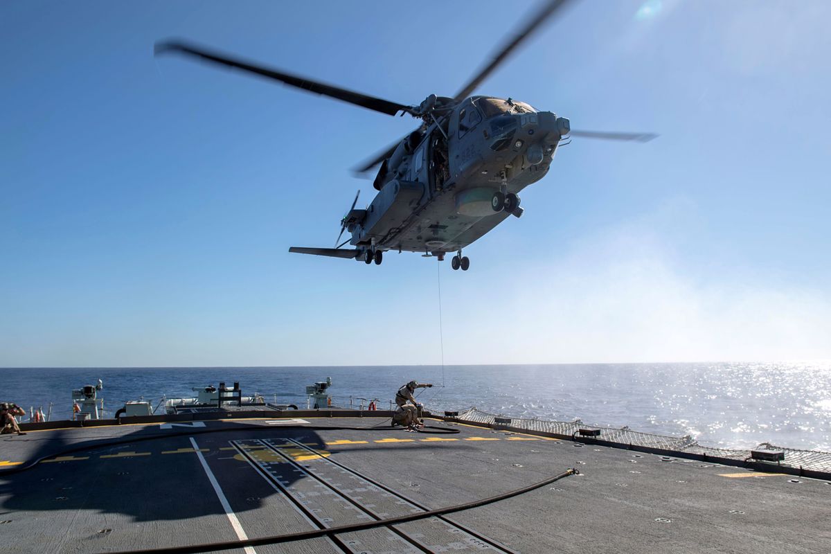 Kanadski vojaški helikopter strmoglavil v Jonskem morju