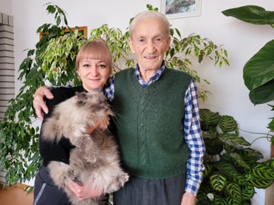 Najstarejši občan Radelj je 99-letni Ivan Zakeršnik: Še vedno kuha sam, skrbi za živali in rože