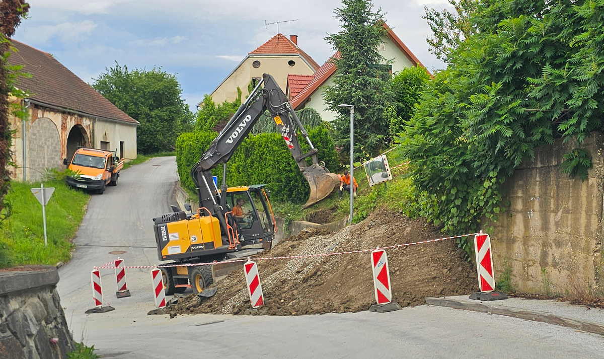 (FOTO) Prometne težave v Malečniku bodo trajale še najmanj do konca leta