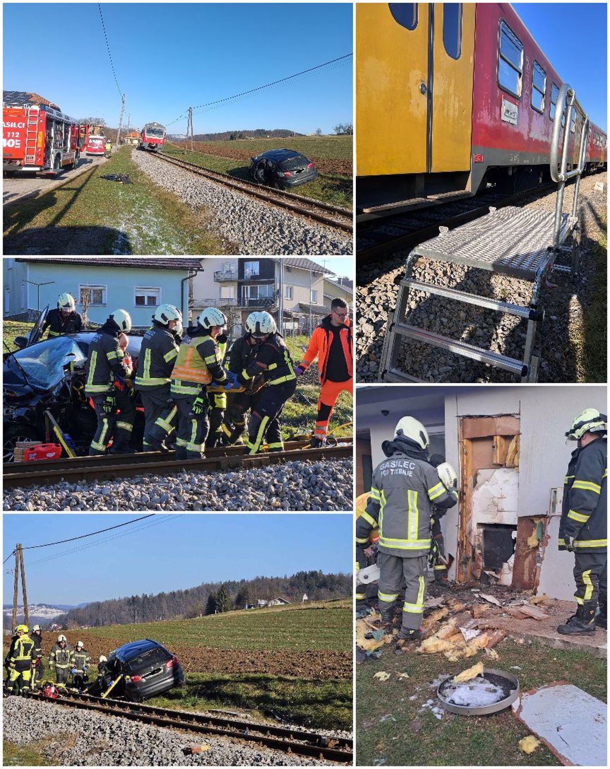 (FOTO) 43-letni voznik čez železniško progo ravno v trenutku, ko je pripeljal potniški vlak