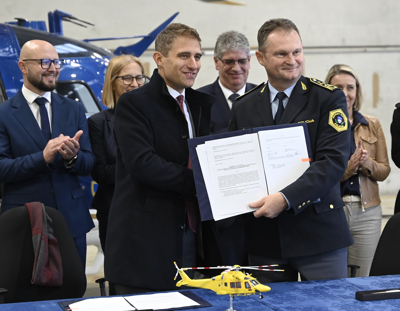 Helikopterska nujna pomoč: Pogodba z Leonardom podpisana