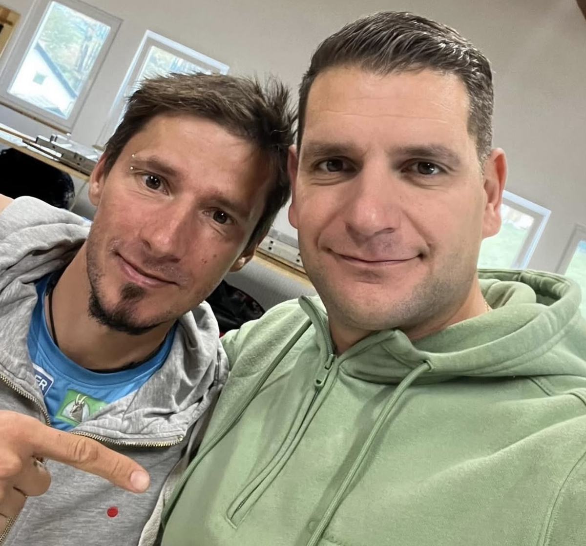 (FOTO) "Frend moj, ti samo preživi." Zoran Stevanović z ganljivim sporočilom ponesrečenemu Robertu Kranjcu