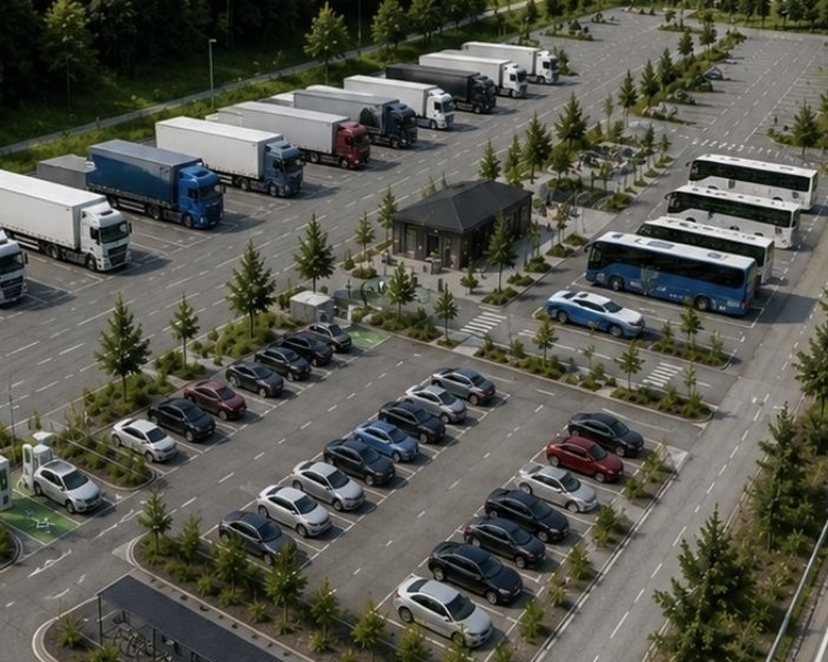 Mestna občina Velenje: Pri Obircu nastaja sodobno parkirišče za tovornjake in avtobuse