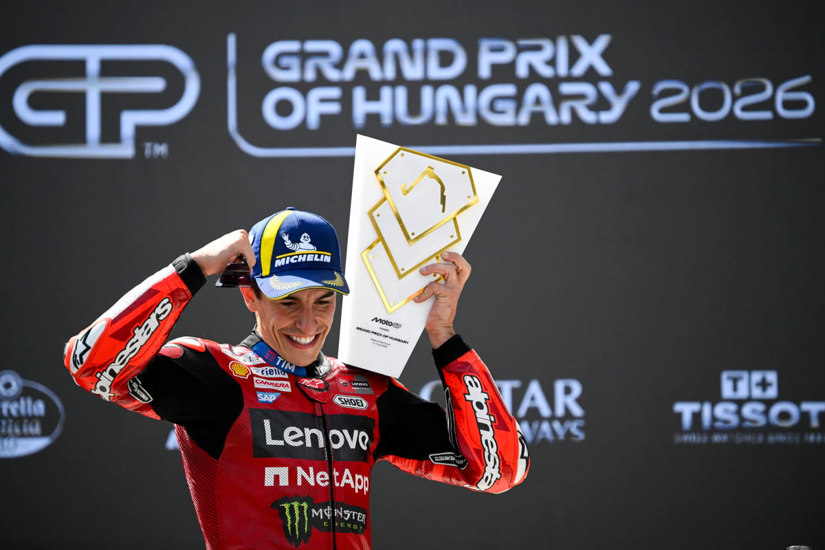 (FOTO) Marc Marquez na Madžarskem do jubilejne 100. zmage